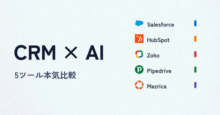 Salesforce vs HubSpot vs Zoho CRM — AI機能を本気で比較した結果【2026年版】