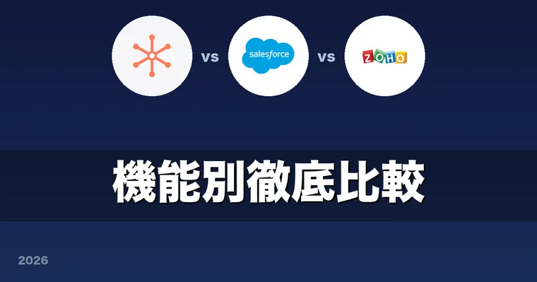 HubSpot vs Salesforce vs Zoho メールトラッキング徹底比較 — ITreview評価+10人チーム年間コストで決まる2026年版